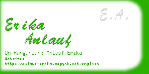 erika anlauf business card